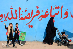 پیاده‌روی ۴۰ هزار نفری زائران اربعین تا کربلا