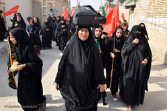 پیاده‌روی ۴۰ هزار نفری زائران اربعین تا کربلا