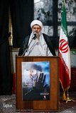 حجت الاسلام شیرازی نماینده در مراسم یادبود «مادر حزب الله»