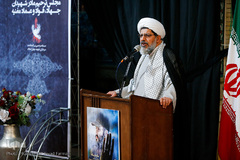 حجت الاسلام شیرازی نماینده در مراسم یادبود «مادر حزب الله»