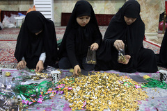 آئین رزق زائر اربعین حسینی در بقعه شیخ طرشتی