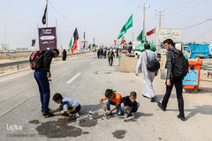 زائران کربلا در شلمچه