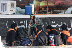 زائران کربلا در شلمچه