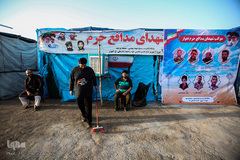 مرز چذابه و شلمچه در آستانه اربعین حسینی