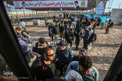 مرز چذابه و شلمچه در آستانه اربعین حسینی