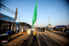 مرز چذابه و شلمچه در آستانه اربعین حسینی