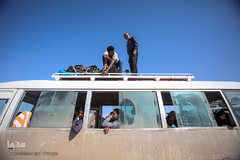 مرز چذابه و شلمچه در آستانه اربعین حسینی