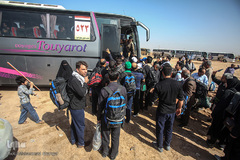 مرز چذابه و شلمچه در آستانه اربعین حسینی