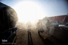 مرز چذابه و شلمچه در آستانه اربعین حسینی