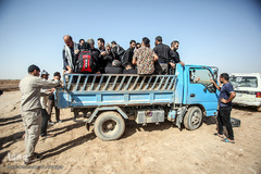 مرز چذابه و شلمچه در آستانه اربعین حسینی