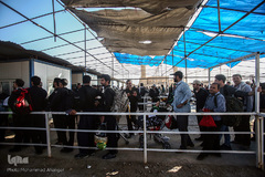 مرز چذابه و شلمچه در آستانه اربعین حسینی