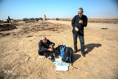 مرز چذابه و شلمچه در آستانه اربعین حسینی