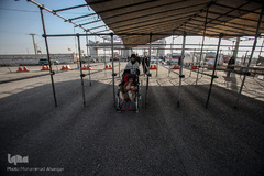 مرز چذابه و شلمچه در آستانه اربعین حسینی