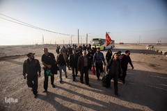 مرز چذابه و شلمچه در آستانه اربعین حسینی