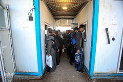 مرز چذابه و شلمچه در آستانه اربعین حسینی