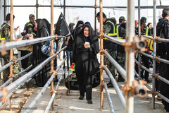 مرز چذابه و شلمچه در آستانه اربعین حسینی