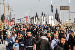 مرز چذابه و شلمچه در آستانه اربعین حسینی