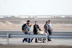 مرز چذابه و شلمچه در آستانه اربعین حسینی