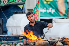 مرز چذابه و شلمچه در آستانه اربعین حسینی