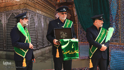 حال و هوای موکب حرم حضرت معصومه(س)در طریق نجف به کربلا⁩