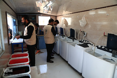 حال و هوای موکب حرم حضرت معصومه(س)در طریق نجف به کربلا⁩