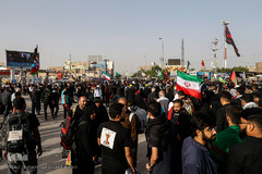 پایان مسیر راهپیمایان اربعین حسینی(ع)