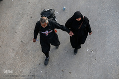 پایان مسیر راهپیمایان اربعین حسینی(ع)