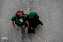 پایان مسیر راهپیمایان اربعین حسینی(ع)