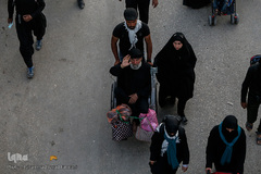 پایان مسیر راهپیمایان اربعین حسینی(ع)