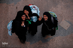 پایان مسیر راهپیمایان اربعین حسینی(ع)