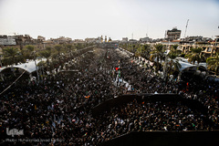 عرض ارادت دسته‌های عزاداری موکب‌ها در شب اربعین