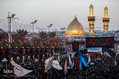 عرض ارادت دسته‌های عزاداری موکب‌ها در شب اربعین