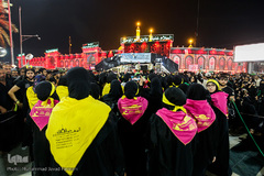 عرض ارادت دسته‌های عزاداری موکب‌ها در شب اربعین