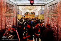 عرض ارادت دسته‌های عزاداری موکب‌ها در شب اربعین