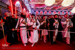 عرض ارادت دسته‌های عزاداری موکب‌ها در شب اربعین