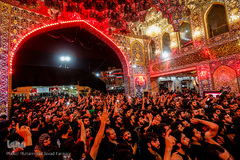 عرض ارادت دسته‌های عزاداری موکب‌ها در شب اربعین