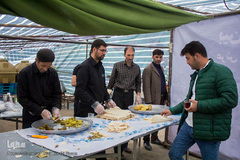 پذیرایی از زائران اربعین حسینی در موکب‌های همدان