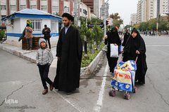 مراسم اربعین حسینی در جوار حرم مطهر رضوی