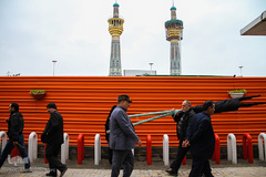 مراسم اربعین حسینی در جوار حرم مطهر رضوی