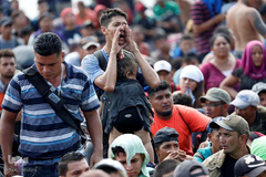 خطر در کمین کودکان / کاروان مهاجر به سمت مرز ایالات متحده-مکزیک