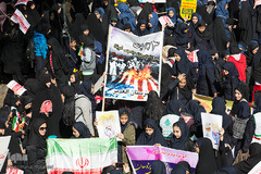 راهپیمایی ۱۳ آبان در قزوین