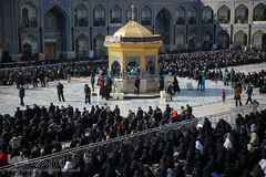 عزاداری شهادت امام رضا(ع) در حرم مطهر رضوی