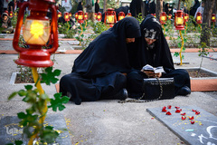 گلزار شهدای تهران، در روز شهادت امام رئوف