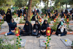 گلزار شهدای تهران، در روز شهادت امام رئوف