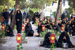 گلزار شهدای تهران، در روز شهادت امام رئوف