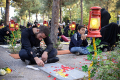 گلزار شهدای تهران، در روز شهادت امام رئوف