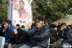 گلزار شهدای تهران، در روز شهادت امام رئوف