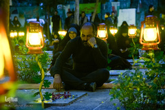 گلزار شهدای تهران، در روز شهادت امام رئوف