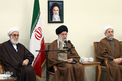 دیدار دست‌اندرکاران کنگره شهدای استان قزوین با رهبر انقلاب