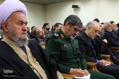 دیدار دست‌اندرکاران کنگره شهدای استان قزوین با رهبر انقلاب